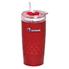 DA9632-RONBO 450 ML. (15 FL. OZ.) TRAVEL TUMBLER WITH GLASS LINER-Red