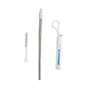 KP9694-THERMOSPHERE TELESCOPIC STAINLESS STRAW IN CASE-White (Clearance Minimum 140 Units)
