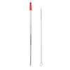 KP9712-MESOSPHERE STAINLESS STRAW WITH SILICONE TIP-Red (Clearance Minimum 210 Units)