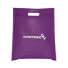 NW2942-SMALL NON WOVEN CUT-OUT HANDLE TOTE-Purple
