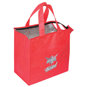 NW5462-NON WOVEN INSULATED GROCERY TOTE-Red