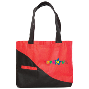 NW8013-NON WOVEN TOTE-Red/Black (Clearance Minimum 150 Units)