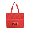 NW9649-TONAL NON WOVEN TOTE-Red (Clearance Minimum 160 Units)