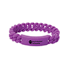 SB8735-TWIST O’ MIGHT SILICONE BRACELET-Purple