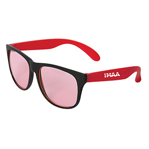 SG9154-FRANCA SUNGLASSES WITH TINTED LENSES-Red