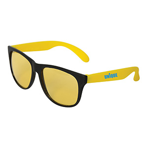 SG9154-C-FRANCA SUNGLASSES WITH TINTED LENSES-Yellow (Clearance Minimum 460 Units)