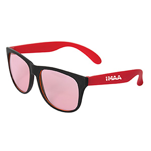SG9954-FRANCA SUNGLASSES WITH TINTED LENSES-Red