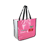 TO4708-EXTRA LARGE RECYCLED SHOPPING TOTE-Pink/White (Clearance Minimum 120 Units)