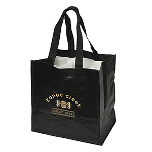 TO9222-BRING 'ER TOTE BAG WITH BOTTLE COMPARTMENTS-Black
